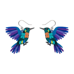 Humming Harmony Drop Earrings  -  Erstwilder  -  Quirky Resin and Enamel Accessories