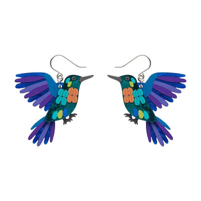 Humming Harmony Drop Earrings  -  Erstwilder  -  Quirky Resin and Enamel Accessories