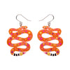 The Rowdy Rattlesnake Drop Earrings  -  Erstwilder  -  Quirky Resin and Enamel Accessories