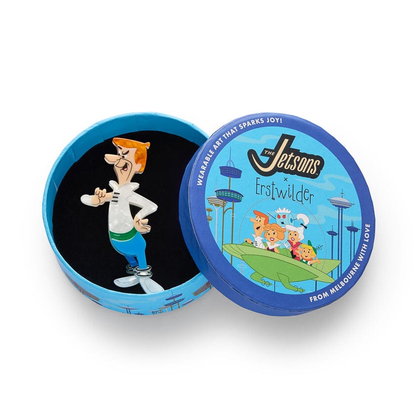 George Jetson Brooch  -  Erstwilder  -  Quirky Resin and Enamel Accessories