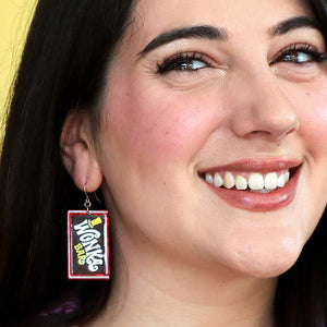 Original Wonka Bar Drop Earrings (IMPERFECT)  -  Erstwilder  -  Quirky Resin and Enamel Accessories