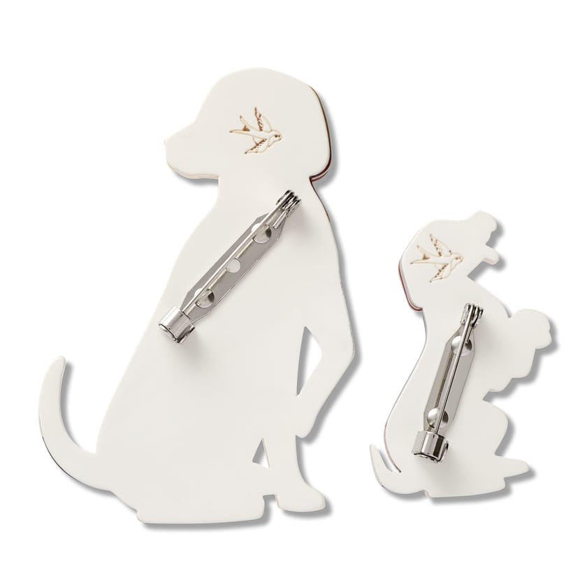 Paw by Paw Brooch Pair  -  Erstwilder  -  Quirky Resin and Enamel Accessories