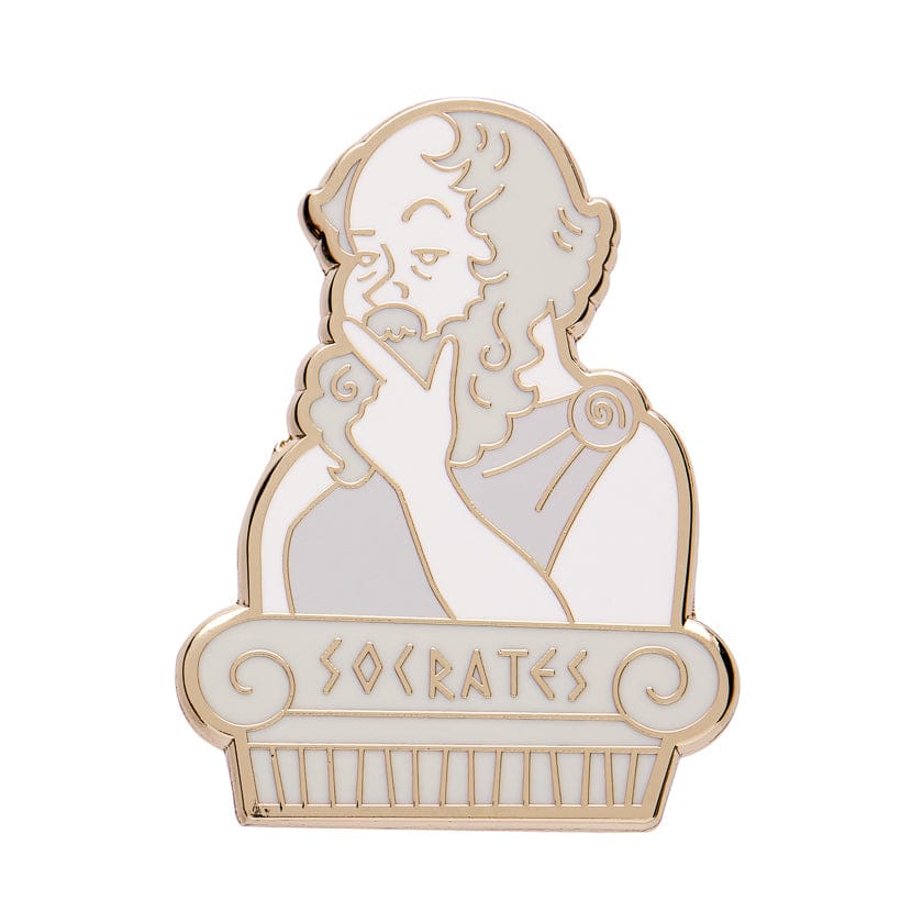 Socratic Method Enamel Pin  -  Erstwilder  -  Quirky Resin and Enamel Accessories