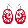 Moonlight Drop Earrings - Red