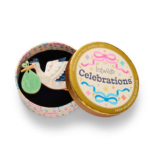 Bundle of Joy Brooch  -  Erstwilder  -  Quirky Resin and Enamel Accessories