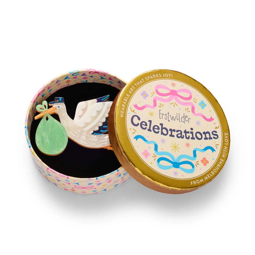 Bundle of Joy Brooch  -  Erstwilder  -  Quirky Resin and Enamel Accessories