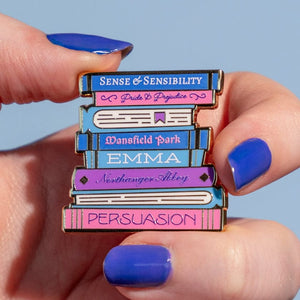 Jane Austen Book Club Enamel Pin  -  Erstwilder  -  Quirky Resin and Enamel Accessories