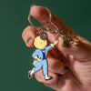 Moonface Enamel Key Ring