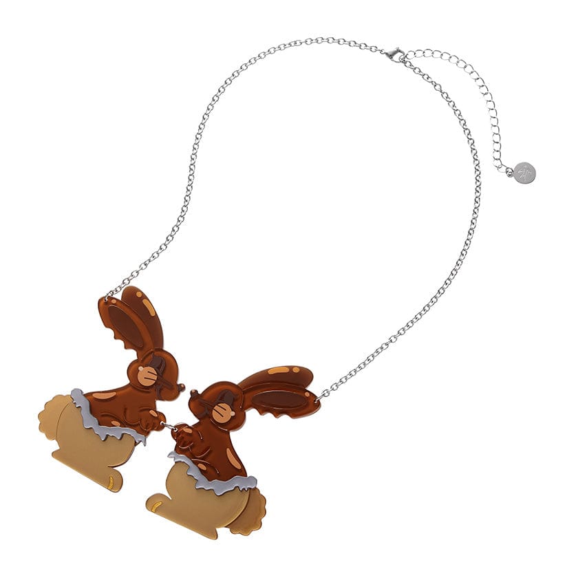 Coco the Bunny Necklace (IMPERFECT)  -  Erstwilder  -  Quirky Resin and Enamel Accessories