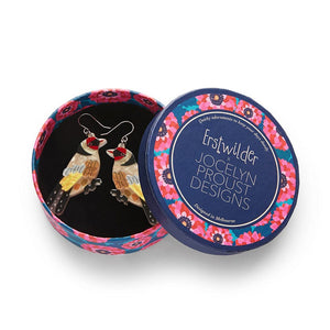 Go for Goldfinch Drop Earrings (IMPERFECT)  -  Erstwilder  -  Quirky Resin and Enamel Accessories