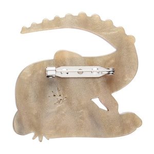 Crikey the Saltwater Crocodile Brooch  -  Erstwilder  -  Quirky Resin and Enamel Accessories