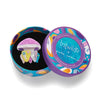 The Whimsical White Spotted Jellyfish Brooch  -  Erstwilder  -  Quirky Resin and Enamel Accessories