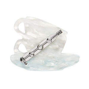 Tea and Sympathy Mini Brooch  -  Erstwilder  -  Quirky Resin and Enamel Accessories