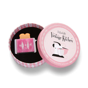 Warm and Toasty Brooch  -  Erstwilder  -  Quirky Resin and Enamel Accessories