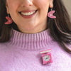 Balance the Scales Brooch  -  Erstwilder  -  Quirky Resin and Enamel Accessories
