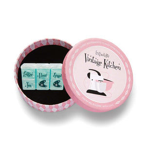 Essential Ingredients Brooch - Teal  -  Erstwilder  -  Quirky Resin and Enamel Accessories