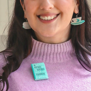 Recipes for Success Brooch  -  Erstwilder  -  Quirky Resin and Enamel Accessories