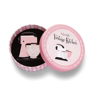 Spin Me Right Round Brooch - Pink  -  Erstwilder  -  Quirky Resin and Enamel Accessories