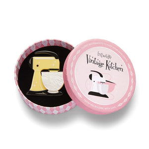 Spin Me Right Round Brooch - Lemon  -  Erstwilder  -  Quirky Resin and Enamel Accessories