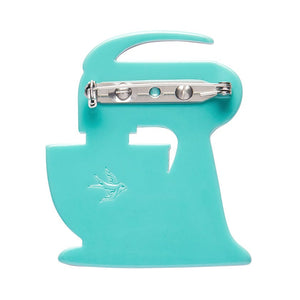 Spin Me Right Round Brooch - Teal  -  Erstwilder  -  Quirky Resin and Enamel Accessories