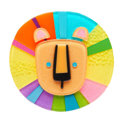 Luka The Lion Brooch  -  Erstwilder  -  Quirky Resin and Enamel Accessories