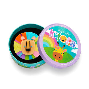 Luka The Lion Brooch  -  Erstwilder  -  Quirky Resin and Enamel Accessories