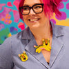 Leo The Leopard Brooch  -  Erstwilder  -  Quirky Resin and Enamel Accessories