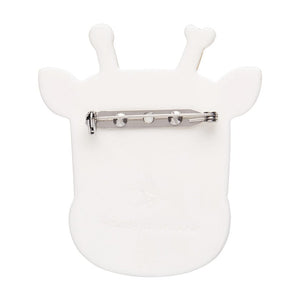 Ginger The Giraffe Brooch  -  Erstwilder  -  Quirky Resin and Enamel Accessories
