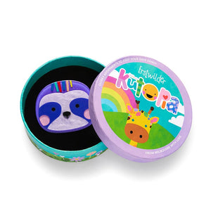 Sloane The Sloth Brooch  -  Erstwilder  -  Quirky Resin and Enamel Accessories