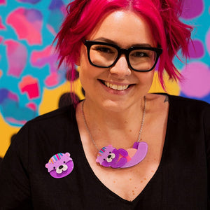 Owen The Otter Brooch  -  Erstwilder  -  Quirky Resin and Enamel Accessories