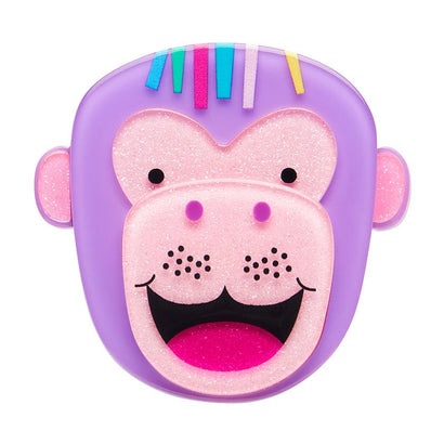 Charlie The Chimp Brooch  -  Erstwilder  -  Quirky Resin and Enamel Accessories