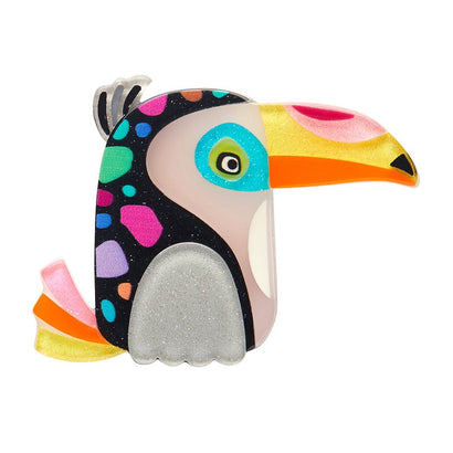 Tara The Toucan Brooch  -  Erstwilder  -  Quirky Resin and Enamel Accessories