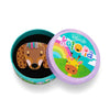 Darcy The Dachshund Brooch  -  Erstwilder  -  Quirky Resin and Enamel Accessories