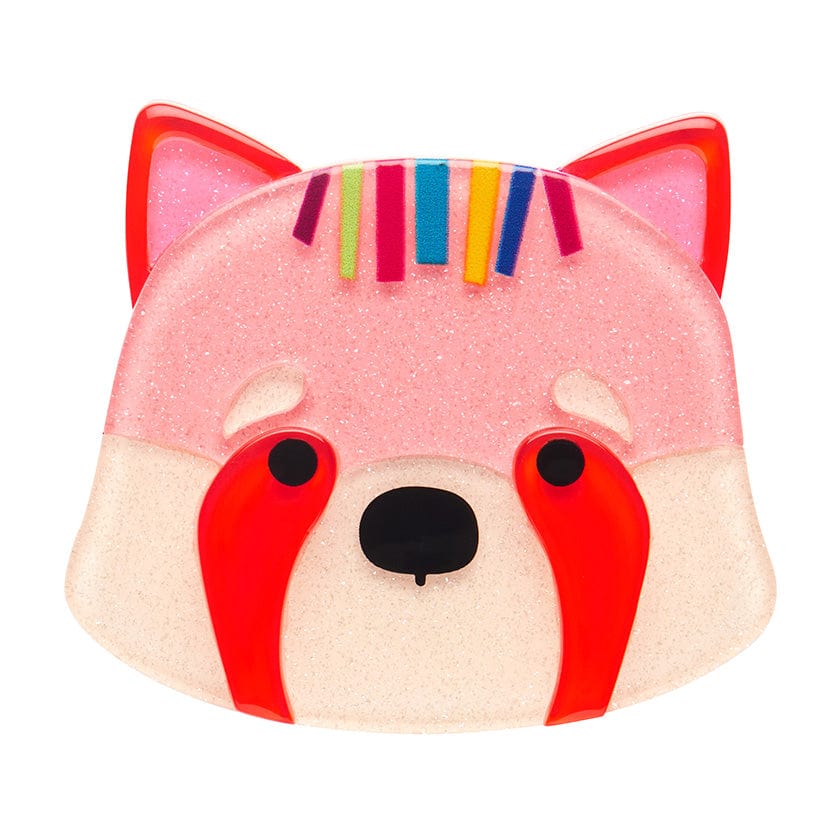 Rhonda The Red Panda Brooch  -  Erstwilder  -  Quirky Resin and Enamel Accessories