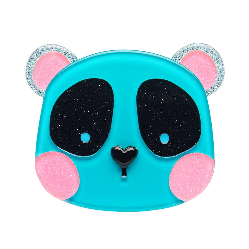 Pippa The Panda Brooch  -  Erstwilder  -  Quirky Resin and Enamel Accessories