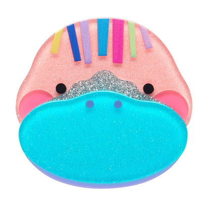Pete The Platypus Brooch  -  Erstwilder  -  Quirky Resin and Enamel Accessories