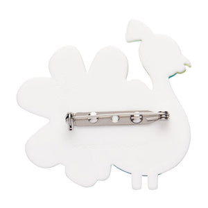 Percy the Peacock Brooch  -  Erstwilder  -  Quirky Resin and Enamel Accessories