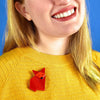 The Sly Fox Brooch