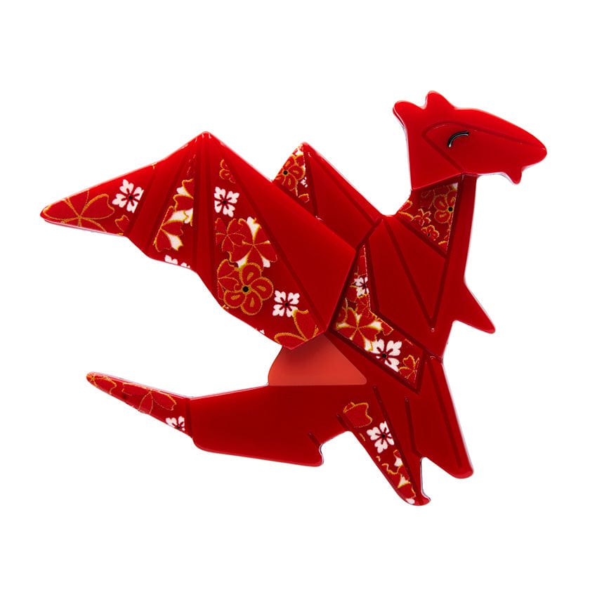 Here Be Dragon Brooch  -  Erstwilder  -  Quirky Resin and Enamel Accessories