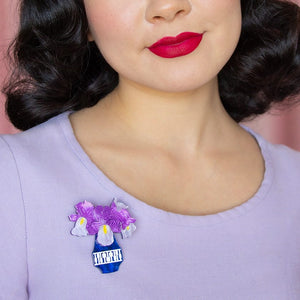 Goddess of Rainbows Brooch  -  Erstwilder  -  Quirky Resin and Enamel Accessories