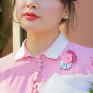 By Any Other Name Brooch  -  Erstwilder  -  Quirky Resin and Enamel Accessories