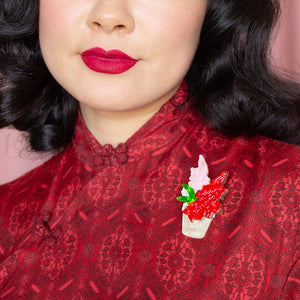 Little Sword Brooch  -  Erstwilder  -  Quirky Resin and Enamel Accessories