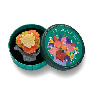 Herb of the Sun Brooch  -  Erstwilder  -  Quirky Resin and Enamel Accessories