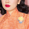 Herb of the Sun Brooch  -  Erstwilder  -  Quirky Resin and Enamel Accessories