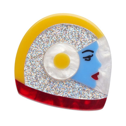 This Is Your Captain Brooch  -  Erstwilder  -  Quirky Resin and Enamel Accessories
