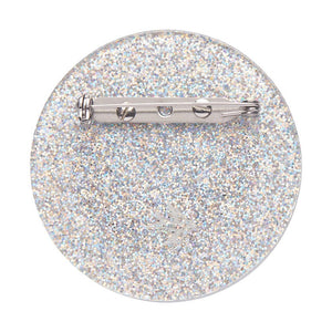 Tiny Blue Dot Brooch  -  Erstwilder  -  Quirky Resin and Enamel Accessories