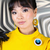 Tiny Blue Dot Brooch  -  Erstwilder  -  Quirky Resin and Enamel Accessories