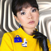 Space Chic Souvenirs Double Brooch  -  Erstwilder  -  Quirky Resin and Enamel Accessories