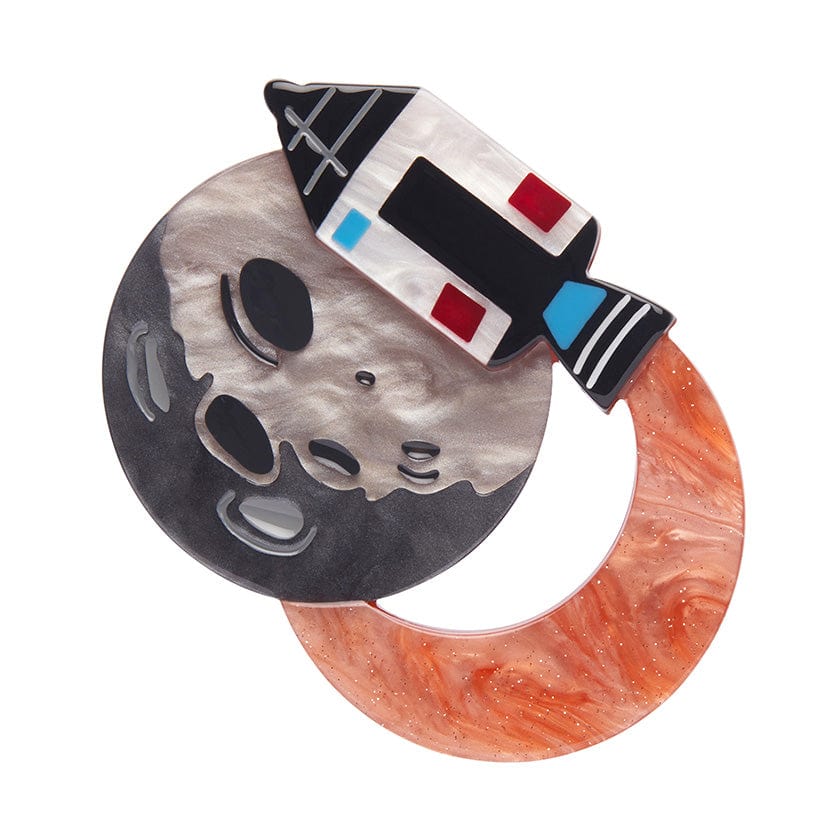 Gravity Defiance Brooch  -  Erstwilder  -  Quirky Resin and Enamel Accessories