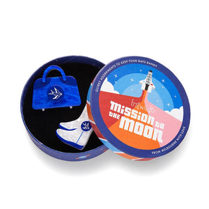 Space Chic Souvenirs Double Brooch  -  Erstwilder  -  Quirky Resin and Enamel Accessories